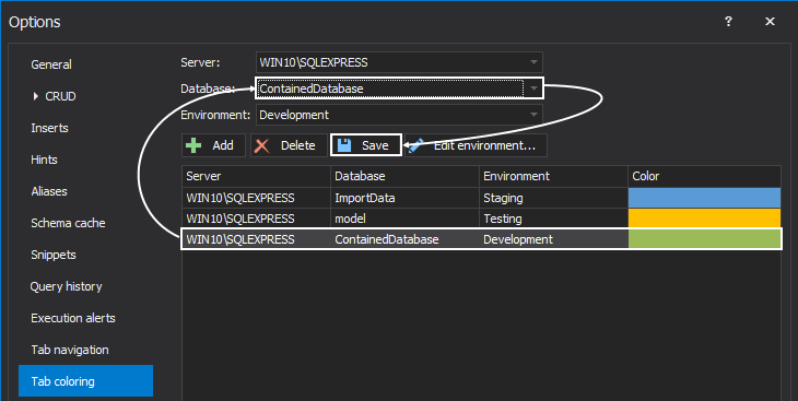 How to customize tab colors in SSMS